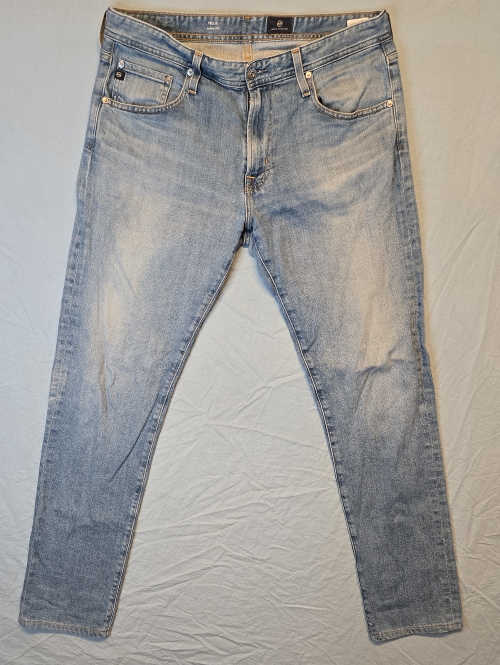 Ag Adriano Goldschmied Tellis Modern Slim Light Blue Denim Jeans